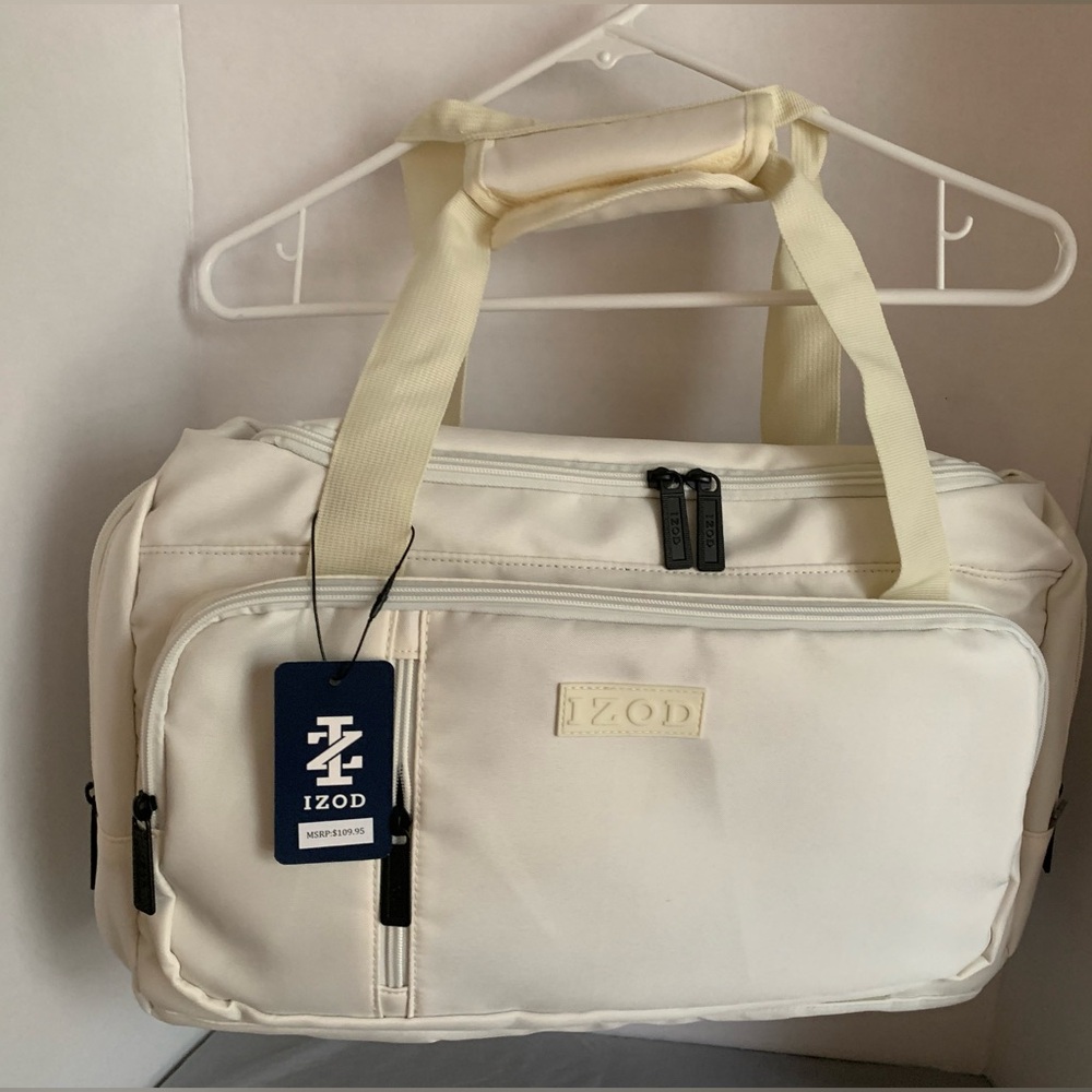 IZOD In Cream Duffel Bag for Men